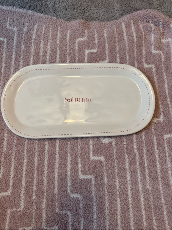 Rae Dunn Other - Rae Dunn Holiday Large Oval Platter - Deck The Halls